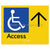 Accessible Entry w/ Large Arrow: