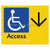 Accessible Entry w/ Large Arrow:
