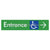 Accessible Entry with Large Arrow