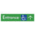 Accessible Entry with Large Arrow