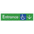 Accessible Entry with Large Arrow