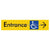 Accessible Entry with Large Arrow