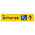 Accessible Entry with Large Arrow
