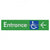Accessible Entry with Large Arrow