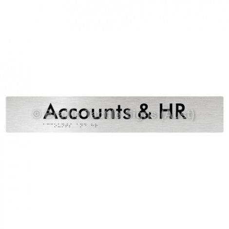Braille Sign Accounts & HR - Braille Tactile Signs Aust. - BTS328-aliB - Custom Signs - Fast Shipping - High Quality - Australian Made & Owned