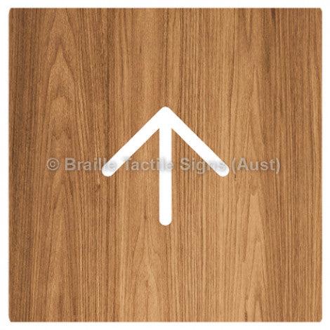 Braille Sign Arrow - Braille Tactile Signs Aust. - BTS93n-wdg - Custom Signs - Fast Shipping - High Quality - Australian Made & Owned