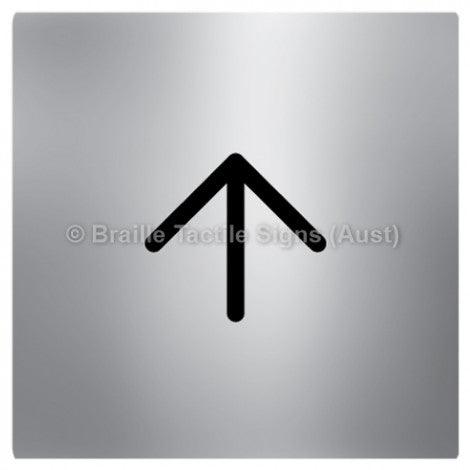 Braille Sign Arrow - Braille Tactile Signs Aust. - BTS93n-aliS - Custom Signs - Fast Shipping - High Quality - Australian Made & Owned