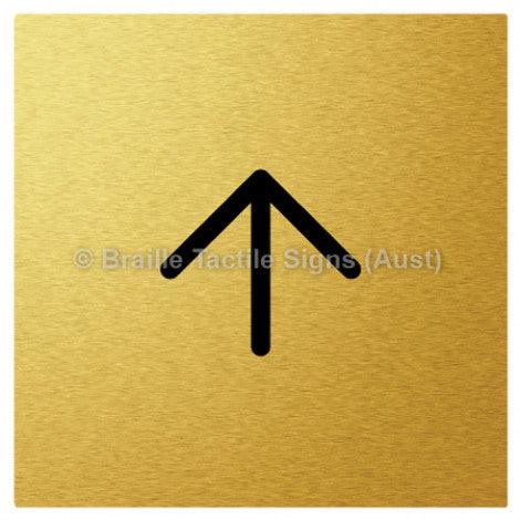 Braille Sign Arrow - Braille Tactile Signs Aust. - BTS93n-aliG - Custom Signs - Fast Shipping - High Quality - Australian Made & Owned