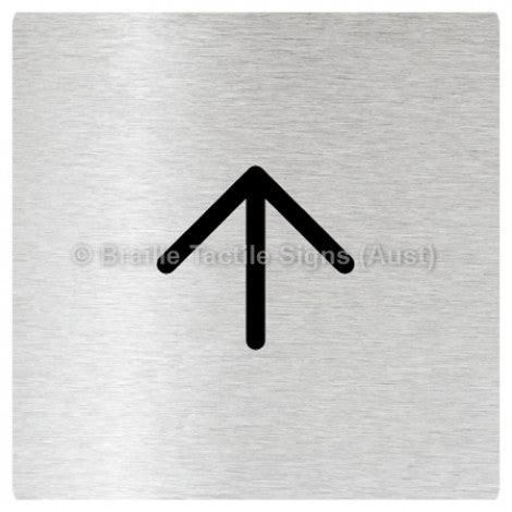 Braille Sign Arrow - Braille Tactile Signs Aust. - BTS93n-aliB - Custom Signs - Fast Shipping - High Quality - Australian Made & Owned