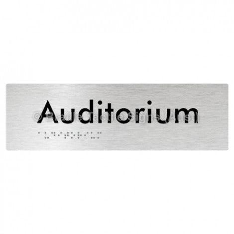 Braille Sign Auditorium - Braille Tactile Signs Aust. - BTS86-aliB - Custom Signs - Fast Shipping - High Quality - Australian Made & Owned