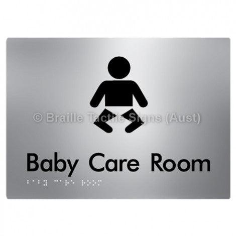 Braille Sign Baby Care Room - Braille Tactile Signs Aust. - BTS130- aliS - Custom Signs - Fast Shipping - High Quality - Australian Made & Owned