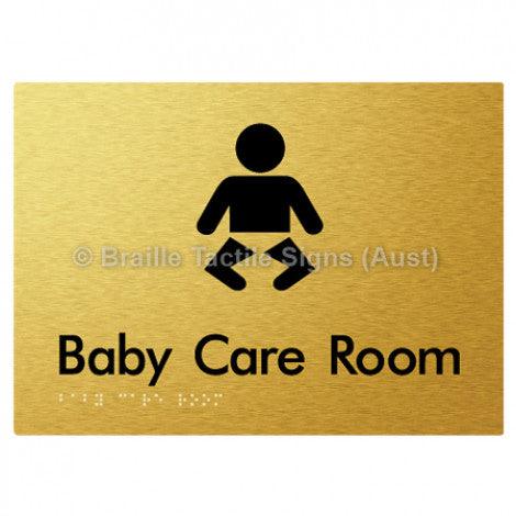 Braille Sign Baby Care Room - Braille Tactile Signs Aust. - BTS130- aliG - Custom Signs - Fast Shipping - High Quality - Australian Made & Owned