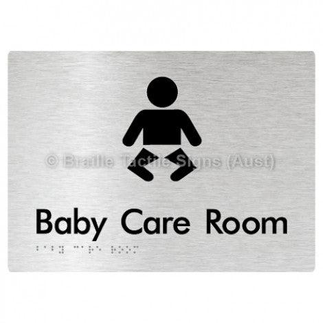 Braille Sign Baby Care Room - Braille Tactile Signs Aust. - BTS130- aliB - Custom Signs - Fast Shipping - High Quality - Australian Made & Owned