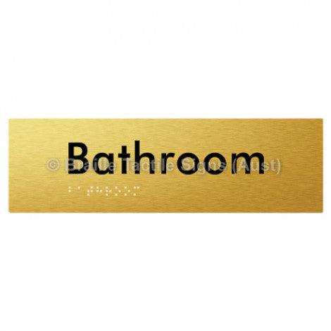 Braille Sign Bathroom - Braille Tactile Signs Aust. - BTS87-aliG - Custom Signs - Fast Shipping - High Quality - Australian Made & Owned