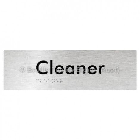 Braille Sign Cleaner - Braille Tactile Signs Aust. - BTS85-aliB - Custom Signs - Fast Shipping - High Quality - Australian Made & Owned