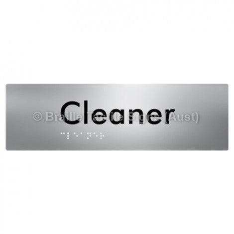 Braille Sign Cleaner - Braille Tactile Signs Aust. - BTS85-aliS - Custom Signs - Fast Shipping - High Quality - Australian Made & Owned