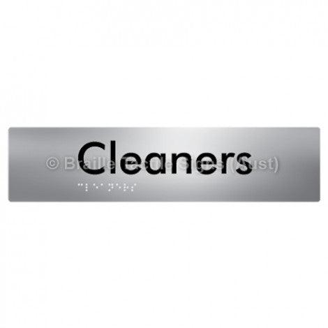 Braille Sign Cleaners - Braille Tactile Signs Aust. - BTS245-aliS - Custom Signs - Fast Shipping - High Quality - Australian Made & Owned