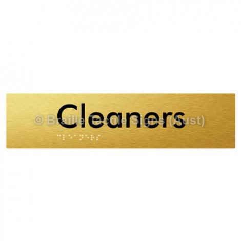 Braille Sign Cleaners - Braille Tactile Signs Aust. - BTS245-aliG - Custom Signs - Fast Shipping - High Quality - Australian Made & Owned