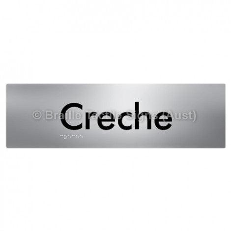 Braille Sign Creche - Braille Tactile Signs Aust. - BTS49-aliS - Custom Signs - Fast Shipping - High Quality - Australian Made & Owned