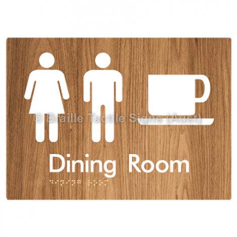 Braille Sign Dining Room - Braille Tactile Signs Aust. - BTS115-wdg - Custom Signs - Fast Shipping - High Quality - Australian Made & Owned