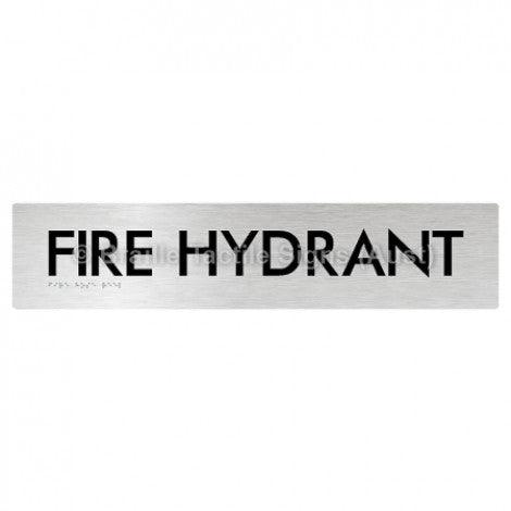 Braille Sign FIRE HYDRANT - Braille Tactile Signs Aust. - BTS58-aliB - Custom Signs - Fast Shipping - High Quality - Australian Made & Owned