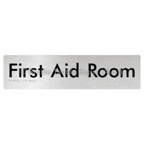 Braille Sign First Aid Room - Braille Tactile Signs Aust. - BTS55-aliB - Custom Signs - Fast Shipping - High Quality - Australian Made & Owned