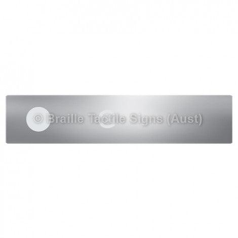 Braille Sign Hand Rail Button - G (Left Hand Use) - Braille Tactile Signs Aust. - BTS299-G-aliS - Custom Signs - Fast Shipping - High Quality - Australian Made & Owned