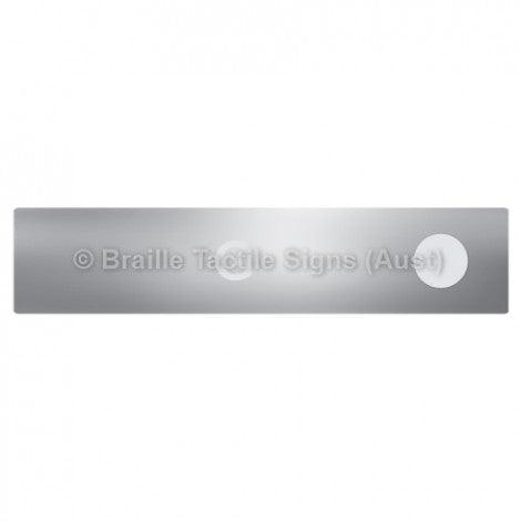 Braille Sign Hand Rail Button - G (Right Hand Use) - Braille Tactile Signs Aust. - BTS298-G-aliS - Custom Signs - Fast Shipping - High Quality - Australian Made & Owned