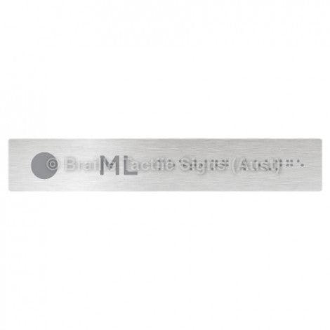Braille Sign Hand Rail Button - Meeting Lounge (Left Hand Use) - Braille Tactile Signs Aust. - BTS299-ML-aliB - Custom Signs - Fast Shipping - High Quality - Australian Made & Owned