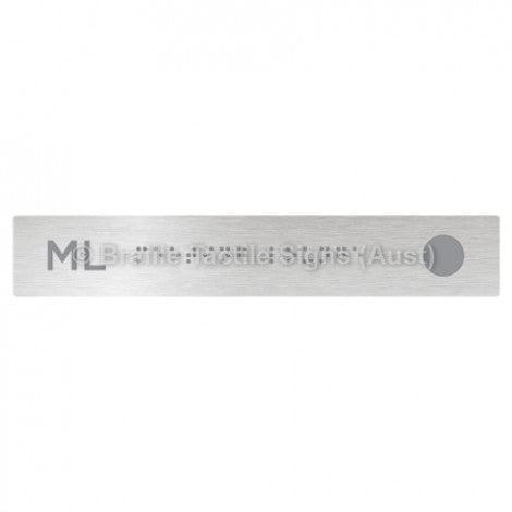 Braille Sign Hand Rail Button - Meeting Lounge (Right Hand Use) - Braille Tactile Signs Aust. - BTS298-ML-aliB - Custom Signs - Fast Shipping - High Quality - Australian Made & Owned