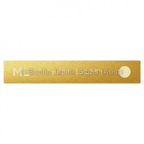 Braille Sign Hand Rail Button - Meeting Lounge (Right Hand Use) - Braille Tactile Signs Aust. - BTS298-ML-aliG - Custom Signs - Fast Shipping - High Quality - Australian Made & Owned