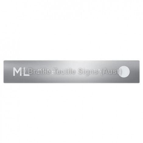 Braille Sign Hand Rail Button - Meeting Lounge (Right Hand Use) - Braille Tactile Signs Aust. - BTS298-ML-aliS - Custom Signs - Fast Shipping - High Quality - Australian Made & Owned