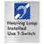 Hearing Loop Installed Use T-Switch