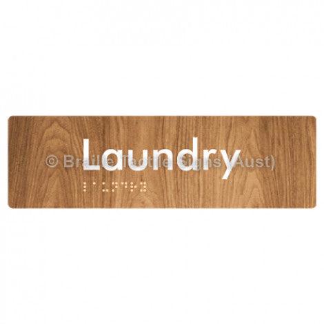 Braille Sign Laundry - Braille Tactile Signs Aust. - BTS371-wdg - Custom Signs - Fast Shipping - High Quality - Australian Made & Owned
