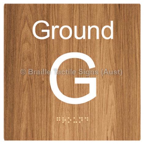 Braille Sign Level Sign - Ground - Braille Tactile Signs Aust. - BTS272-GF-wdg - Custom Signs - Fast Shipping - High Quality - Australian Made & Owned