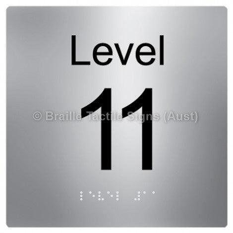 Braille Sign Level Sign - Level 11 - Braille Tactile Signs Aust. - BTS272-11-aliS - Custom Signs - Fast Shipping - High Quality - Australian Made & Owned