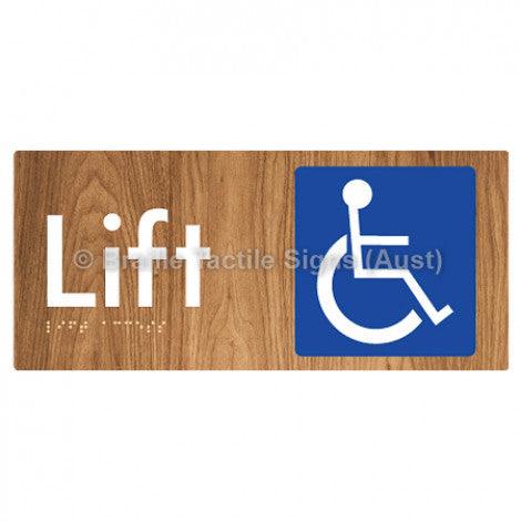 Braille Sign Lift Access - Braille Tactile Signs Aust. - BTS174-wdg - Custom Signs - Fast Shipping - High Quality - Australian Made & Owned