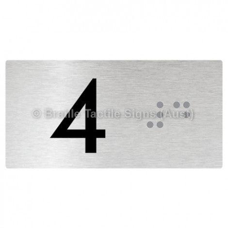Braille Sign Lift Button Signs (B,G,P,1-10) 4 - Braille Tactile Signs Aust. - BTS189-04-aliB - Custom Signs - Fast Shipping - High Quality - Australian Made & Owned