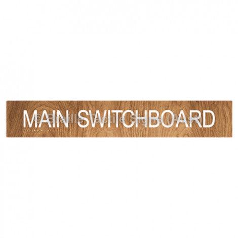 Braille Sign Main Switchboard - Braille Tactile Signs Aust. - BTS136-wdg - Custom Signs - Fast Shipping - High Quality - Australian Made & Owned