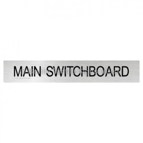 Braille Sign Main Switchboard - Braille Tactile Signs Aust. - BTS136-aliB - Custom Signs - Fast Shipping - High Quality - Australian Made & Owned