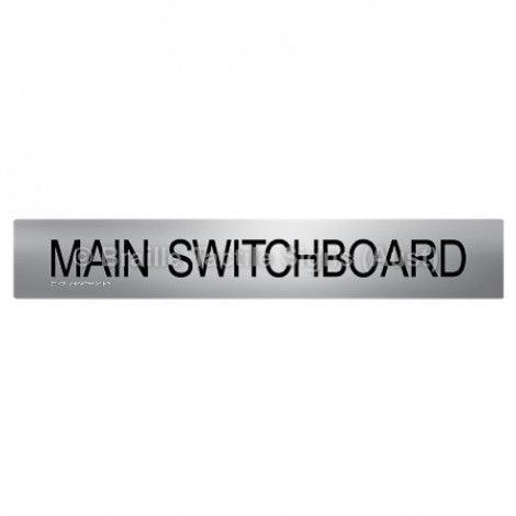Braille Sign Main Switchboard - Braille Tactile Signs Aust. - BTS136-aliS - Custom Signs - Fast Shipping - High Quality - Australian Made & Owned