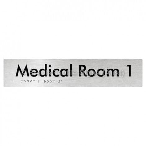 Braille Sign Medical Room 1 - Braille Tactile Signs Aust. - BTS255-01-aliB - Custom Signs - Fast Shipping - High Quality - Australian Made & Owned