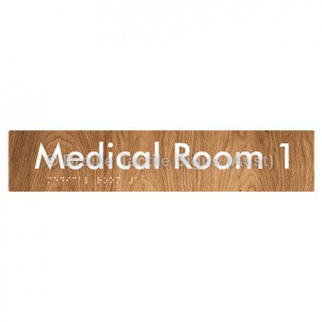 Braille Sign Medical Room 1 - Braille Tactile Signs Aust. - BTS255-01-wdg - Custom Signs - Fast Shipping - High Quality - Australian Made & Owned