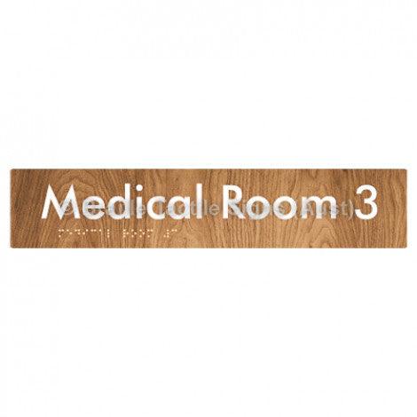 Braille Sign Medical Room 3 - Braille Tactile Signs Aust. - BTS255-03-wdg - Custom Signs - Fast Shipping - High Quality - Australian Made & Owned