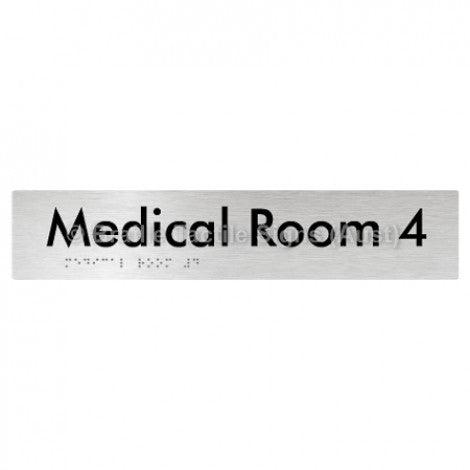 Braille Sign Medical Room 4 - Braille Tactile Signs Aust. - BTS255-04-aliB - Custom Signs - Fast Shipping - High Quality - Australian Made & Owned