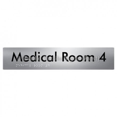 Braille Sign Medical Room 4 - Braille Tactile Signs Aust. - BTS255-04-aliS - Custom Signs - Fast Shipping - High Quality - Australian Made & Owned