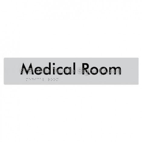 Braille Sign Medical Room - Braille Tactile Signs Aust. - BTS255-slv - Custom Signs - Fast Shipping - High Quality - Australian Made & Owned