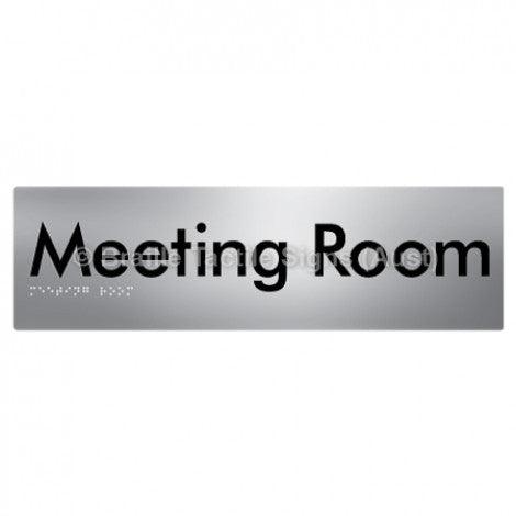 Braille Sign Meeting Room - Braille Tactile Signs Aust. - BTS120-aliS - Custom Signs - Fast Shipping - High Quality - Australian Made & Owned