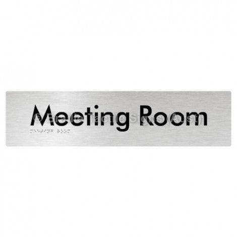 Braille Sign Meeting Room - Braille Tactile Signs Aust. - BTS120-aliB - Custom Signs - Fast Shipping - High Quality - Australian Made & Owned