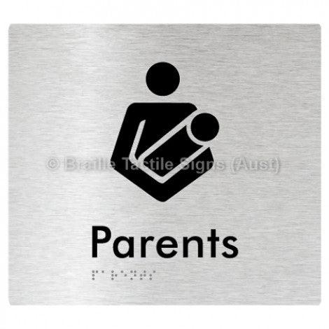 Braille Sign Parents - Braille Tactile Signs Aust. - BTS154-aliB - Custom Signs - Fast Shipping - High Quality - Australian Made & Owned